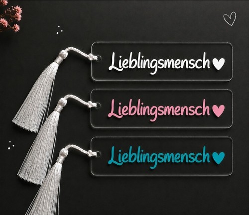 Lesezeichen personalisiert mit - lesezeichen,