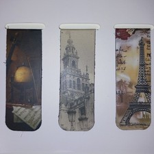 3 magnetische Lesezeichen 6 cm