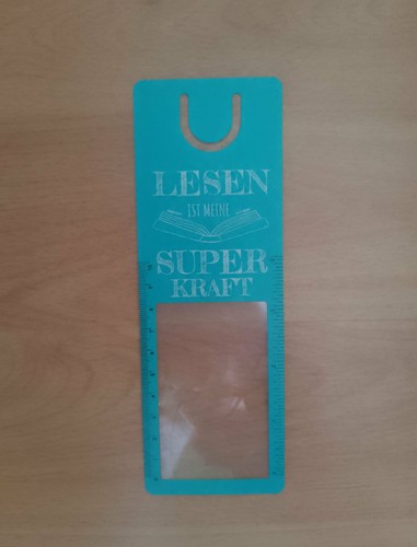 Lesezeichen mit luppe und - mit,