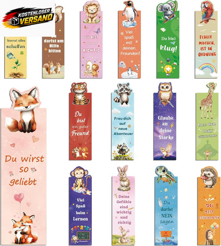 Kinder lesezeichen set - kinder-lesezeichen, mit