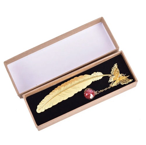 Metall gold lesezeichen feder - metall,