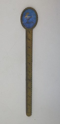 Lesezeichen messing lineal - messing,