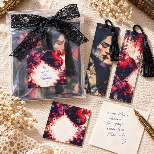 Dark romance lesezeichen set - dark,