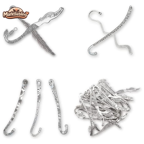 Lesezeichen silber metall - silber,