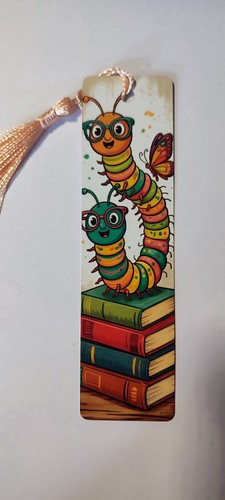 Lesezeichen bücherwurm - bücherwurm..., "
