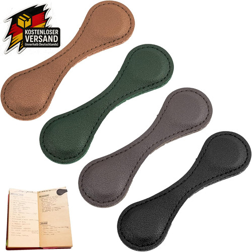 Magnetisches lesezeichen leder - lesezeichen,