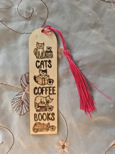 Lesezeichen cats coffee - "cats,