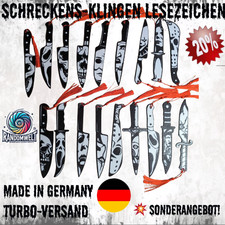 Lesezeichen Horror Messer |