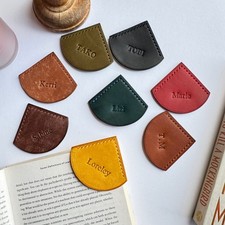 Leder Lesezeichen mit Namen