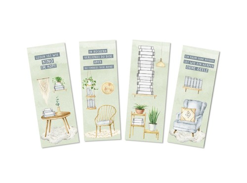 Lesezeichen set bücher 4 - set,